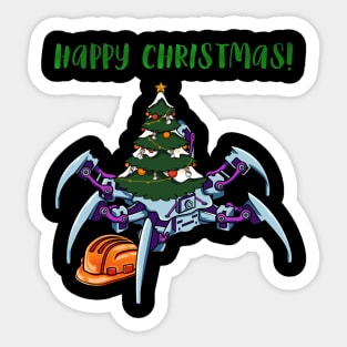 Robot Spider #1 Christmas Edition Sticker